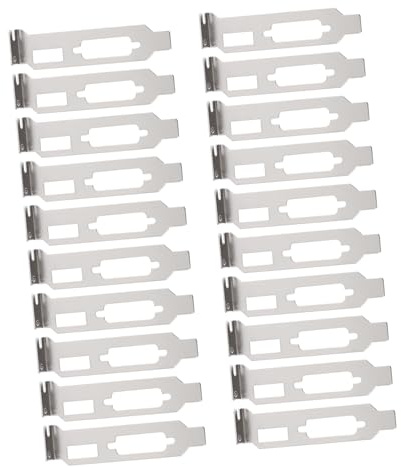 Toddmomy 20piezas Deflector de Caja de Computadora de Cubierta de Ranura Pci de Acero Deflector de Ventilación de Salida Soporte Ciego Pci para Configuraciones de Tarjeta Gráfica