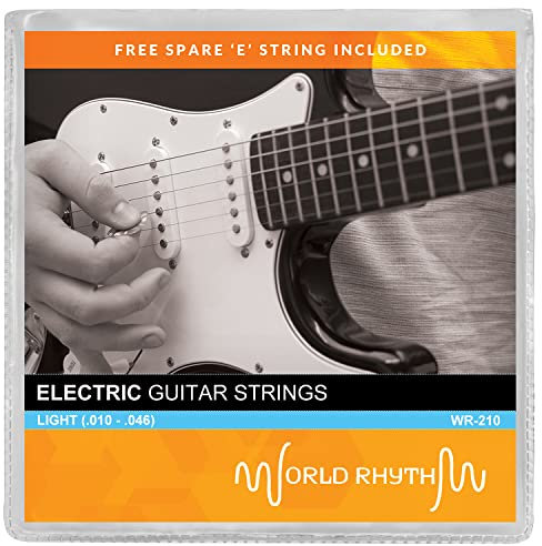 TIGER Saiten für E-Gitarren, Stärke .011 - .052, mit zusätzlicher hoher E-Saite