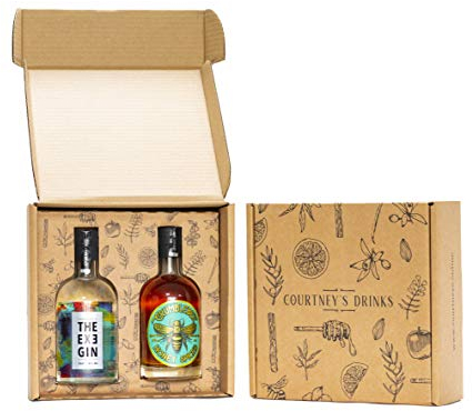 THE EXE GIN & Grumblebee Honey Spiced Rum Gift Box. 2 x 35cl Bottles of Award Winning Spirits from Courtney's Drinks. The Perfect Pressie for Any Occasion.