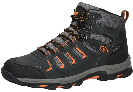 Lico Manaslu High, Stivali da Trekking Uomo, Antracite, Nero, Arancione, 36 EU