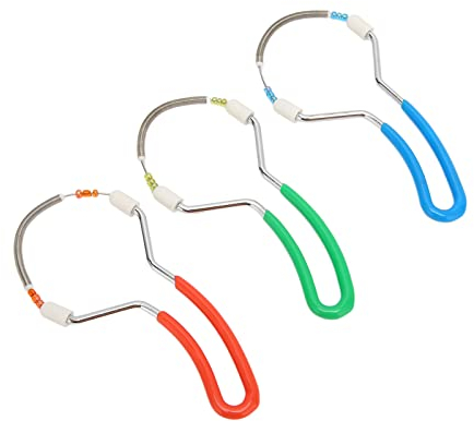 Feder Gesichtsepilierer, Handlicher Rollender Doppelfeder Edelstahl Leichtfaden Epilierer für Gesichts Lippen Haare