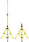 Sonnewelt Stativ Baustrahler Flutlicht Stativ Baustellenstrahler tripod LED Strahler Stativ Höhenverstellbarer Baustrahler Stativständer Einzelne Halterung
