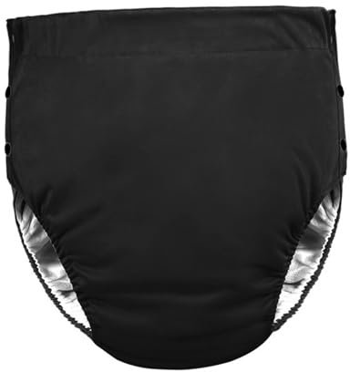 Couche Adulte, Couche-Culotte En Tissu Lavable pour Adulte, Couche Adulte Femme, Housse de Protection, Séchage Rapide, Robuste, Couche Réglable Respirante Réutilisable pour Les Personnes âgées, noir