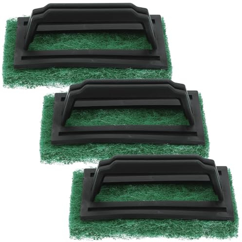 DIYEAH Screen Printing Scrub Pad with Handle 14.5X9X6.5Cm Ink Remover Brush for Textile Graphic Cleaning Silkscreen Cleaner Tool