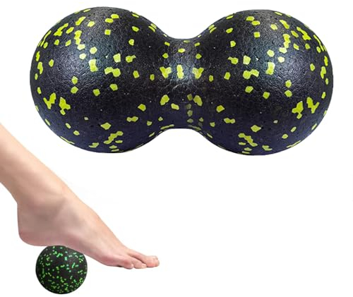 Erdnuss-Massageball, Faszienball, Massagebälle, Faszienrolle Klein, Erdnuss Massageball, Massageball Faszien Ball,Trigger Point Release Lacrosse Ball für Wirbelsäule, Rücken, Nacken