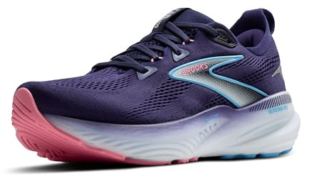 Brooks Women’s Glycerin 22 Neutral Running Shoe - Blue Ribbon/Peacoat/Dianthus - 9.5 X-Wide