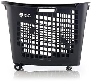 BALSAT Cesta de la Compra 55L - Cesta Extra Grande, Resistente y Espaciosa para Supermercado, Hogar y Compras Diarias