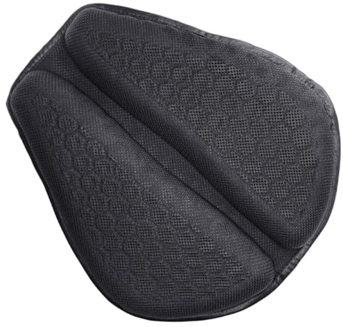 ARTSEWPLY Cuscino per Sella da Moto Traspirante a Rete 3D Coprisella Estivo Spesso Protezione Solare Imbottitura Leggera e Confortevole per Guida su Lunghe Distanze Accessorio per