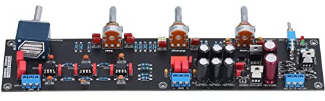 Ausla Tonkort PCB Tonkontrollkort AC 12V Till 18V Svart Förförstärkarmodul med -kondensatorer WIMA 2.2UF-koppling 2 Oz Koppar för Ljud-gör-det-själv-reparation och Uppgradering