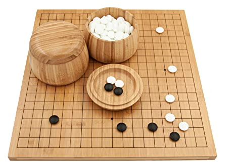 Hebsacker Verlag - Go-Set Bambus 19x19/13x13 (mit Glassteinen)