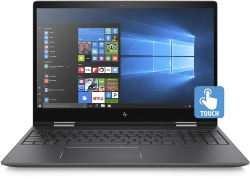 HP ENVY x360 15-bq100nl Notebook Convertibile, AMD Ryzen 5 2500U, 8 GB DDR4, 256 GB SSD, Schermo Touch Screen FHD IPS Edge-to-edge 15.6 (1920 x 1080), Argento Cenere Scuro