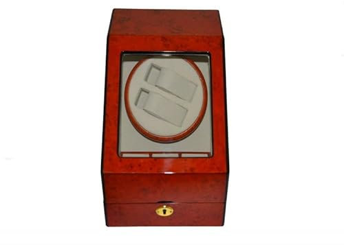Carica Orologi Automatici Watch Winder 2 Orologi + 3 Supporti – Scatola Porta Orologi Elegante in Legno con Rotore Silenzioso, Movimento Automatico, Custodia Espositore Orologi da Collezione