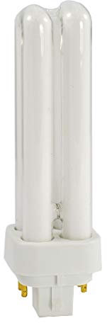 Merriway BH07416 (5 Pcs) Energy Saving CFL G24Q Compact Lamps, Double Tube with 4-Pin Base, 13W Cool White - Pack of 5 Pieces