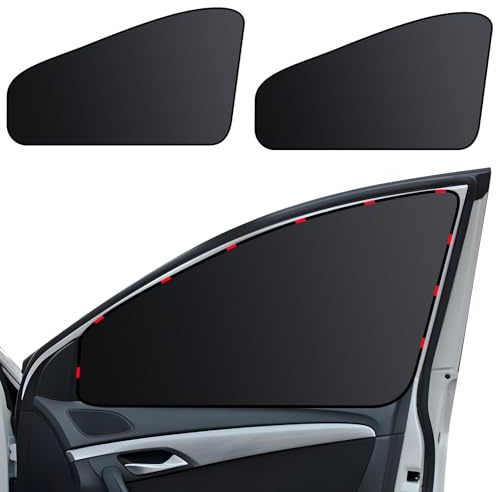 ZATOOTO Car Side Window Shades, Magnetic, Black, 2PCS (Passenger Car, Polyester, 90.0 cm x 50.0 cm)