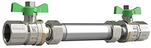 Einbausatz für Wasserzähler 3/4 Zoll DN15 (80 mm)