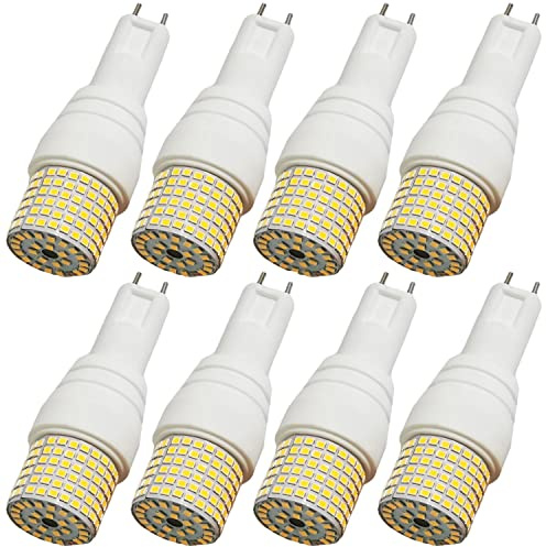 TPMAFF Lampadine LED G12, Lampadina G12 Bi-Pin Base Corn, 12 Watt 1900LM, 16 Watt 2500LM, 20 Watt 3200LM, 25 Watt 4000LM, 3000K 4500K 6000K Non Dimmerabile AC 85V~277V,Confezione da 8