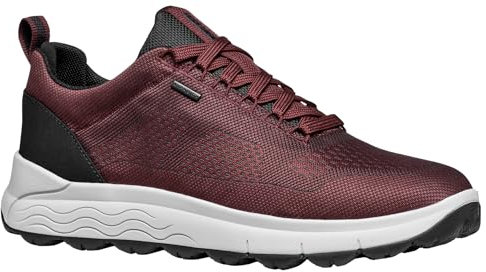 Geox Herren U SPHERICA 4X4 B ABX Sneaker, Wine/Navy, 45 EU