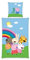 Herding Bettwäsche Peppa Pig, Kopfkissenbezug 80 x 80 cm mit Wende-Motiv, Bettbezug 135 x 200 cm, Mit Reißverschluss, 100% Baumwolle/Renforcé