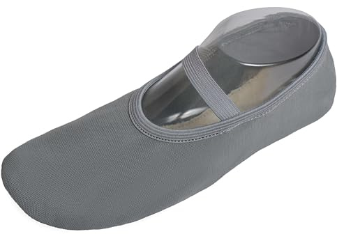 Lappade Semelle en Caoutchouc Chaussures de Trampoline, Chaussures de Gymnastique, Chaussons de Gymnastique Gris T. 34