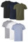 Hanes Men's Pocket Undershirt Pack, Cotton Crew Neck T-Shirt, Moisture Wicking Tee, Assorted 6-Pack, Grey Heather, Black, Hiker Green Heather, White, Navy, Blue Heather, Large