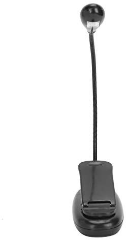 360 Graders Roterande LED-clip-on-ljus, 5000K-6000K Justerbar Vit Läsklämma för Skrivbord, Säng, Sänggavel och Datorer
