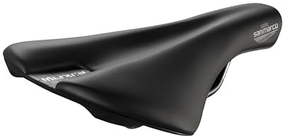 Selle San Marco MANTRA Manganese - Sella Bicicletta Off-road, Gravel, Trail, Cross Country, Scocca Aperta con Cover di Protezione, Forma Flat, Telaio in Manganese - Nero, Taglia L2