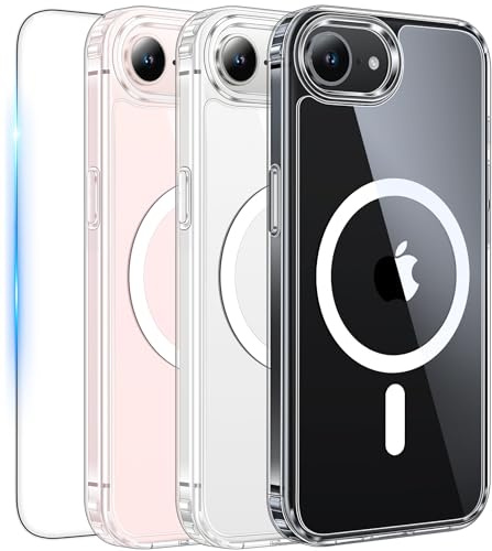 FNTCASE for iPhone 17e / iPhone 16e Case Compatible with MagSafe, Clear