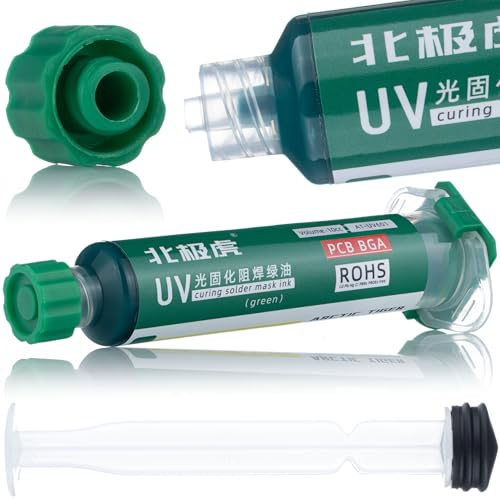 Rosfix Lötstoppmaske Vert 10ml avec Piston UVhärtend Schutzlack pour PCB
