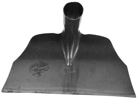 ORFOFE Strumento multifunzionale in acciaio al manganese per rimozione letame in allevamenti avicoli e bovini, attrezzo ergonomico per pulizia stalle e recinti (30cm)