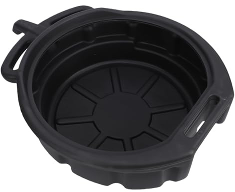 Plyisty Bandeja de Drenaje de Aceite 10L, Bandeja de Recogida de Aceite Antisalpicaduras de PP Negra