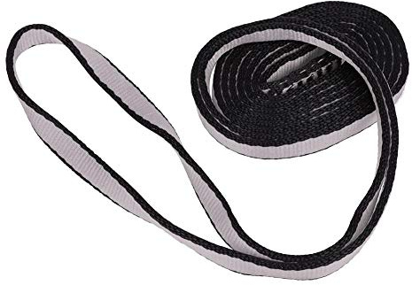 Bandschlingen Feuerwehr 60Cm, Abseilgürtel Aus Nylon Flacher Rettungsfallschirm Für Klettern, Feuerrettung(60Cm-Grau) Bandschlinge 60Cm