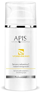 APIS VITAMIN BALANCE Serum mit Vitamin C und Weißtrauben | Ernährung und Schein für graue Haut | 100 ml