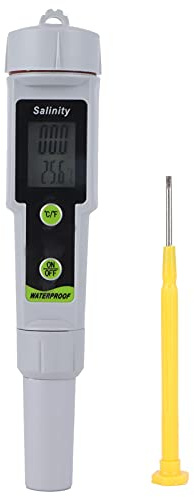 Medidor de salinidad tipo bolígrafo Salinity-615 de alta precisión de dos modos Probador de salinidad tipo bolígrafo digital para agua de mar piscina de agua salada