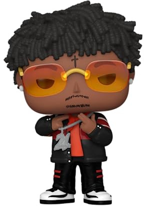 Funko Pop! Rocks: 21 Savage - Figurine en Vinyle à Collectionner - Idée de Cadeau - Produits Officiels - Jouets pour Les Enfants et Adultes - Music Fans - Modèle de Figurine pour Les Collectionneurs