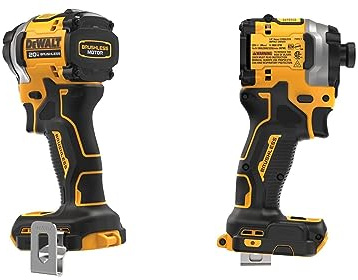 DEWALT ATOMIC 20V MAX* 1/4 in. Brushless Cordless 3-Speed Impact Driver one-pack Bare Tool (1pack ATOMIC 20V MAX Brushless 1/4 in. 3Speed Drive)