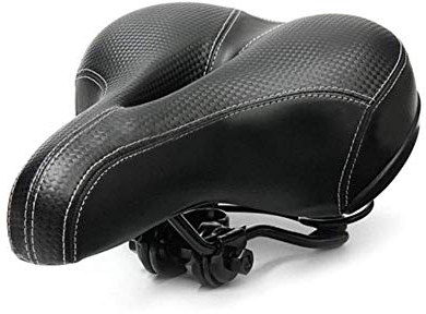 QTANZIQI Cojín de Asiento de Bicicleta, Bicicleta Ciclismo Big Bum Sillín Asiento Carretera MTB Bicicleta Ancho Suave Almohadilla Confort Cojín YSJ Silk Pillowcase
