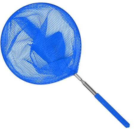 Miyanvuo Swimming Pool Skimmer Net, Swimming Pool Leaf Cleaning Net With Telescopic Pole, Fine Mesh Pond Skimmer For Garden Pond Hot Tub