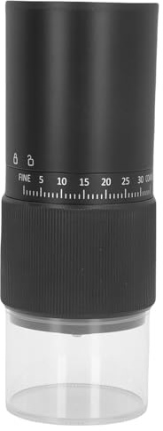 Pyhodi Elektrisk Kaffekvarn med Keramisk Konisk Burr, 1-40 Slipnoggrannhetsnivåer, 200 Ml Kapacitet, 1000mAh Li-batteri, Hemres Campingkontor, Torr Slipning, Fransk Press