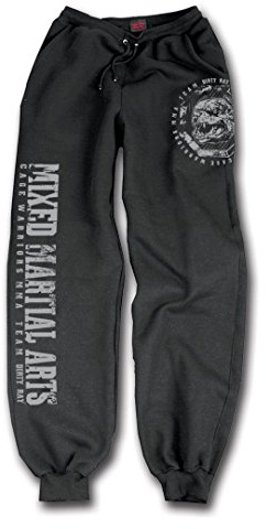 Dirty Ray Artes Marciales MMA pantalón de chándal hombre con bajo elástico SDMMA2BS (S)
