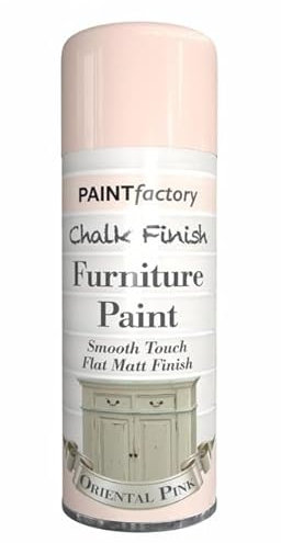 Classic Signature - 1 x Chalk Finish Oriental Pink Spray Paint 400ml - Aerosol Furniture Spray Paint Smooth Touch Matt FinishHome and Office