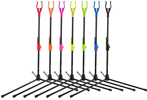 SHARROW Bogenschießen Bogenständer Halter Recurve Bogenständer Tragbarer Faltbarer Bogenständer Verwendung für Zielschießstände Recurvebogen Langbogen (Rosa)