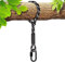 BeneLabel Schaukel Aufhängung Seil, 300cm Hängematte BaumBefestigung Gurt Hängesessel Balkenbefestigung mit Karabiner für Indoor Outdoor Baumschaukel Nestschaukel, 1134kg/10mm Durchmesser, Schwarz