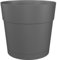 Artevasi Capri Wide Pot, Réserve d'eau, Pot en Plastique, Anthracite, 30cm