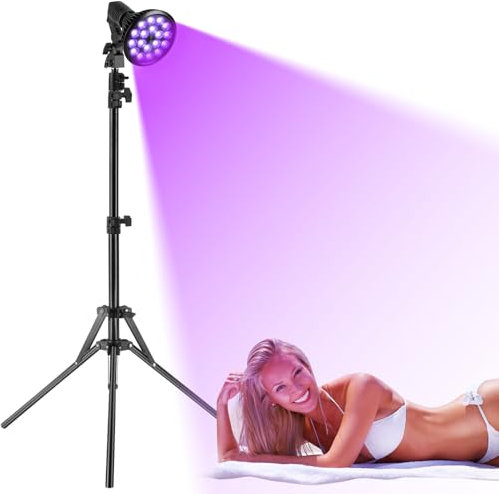 Tecey Gesichtsbräuner Solarium für Zuhause: 54w 395nm Bräunungslampe für Gesicht und Körper Gesichtssolarium für Zuhause Verstellbarer Ständer Solarien & Bräunungsgeräte