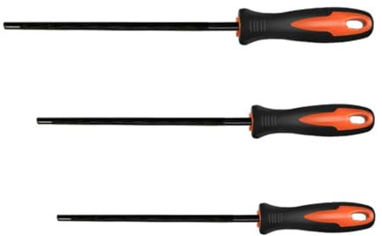 EIHI 3 pièces Lime tronconneuse,Lime Chaine tronconneuse,affuteuse de chaine tronconneuse,avec poignée, Acier à roulement,il Existe 3 Tailles de 4,0 mm, 4,8 mm, 5,5 mm