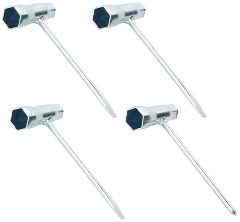 4 Stück Zündkerzenschlüssel Set, Kombischlüssel 13x19mm Kohlenstoffstahl Schraubenschlüssel, T-Kettensägenschlüssel Schlitzschraubendreher Kombischlüssel für Automobile, Mechanische Reparaturen