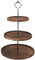 Tortenständer 3 Etagen Etagere Holz Servierständer mit Metallgriff Cupcake Ständer Kuchenständer Halter Turm Kuchenplatte Obst Kekse Süßigkeiten Etagere für Hochzeits Geburtstag Nachmittagstee Party