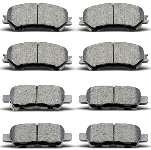 DYZJKWJW D1415 D1737 8pcs Front Rear Ceramic Brake Pad Kit Fit For 2014-2019 Nissan Rogue,2017-2019 Nissan Rogue Sport