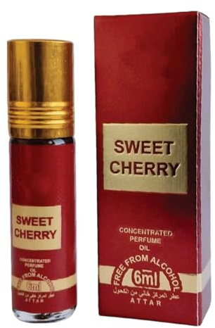 Sapphire’s Choice Sweet Cherry Perfume Oil| Cherry Perfume oil for Women 6ml | Rose, Cedar and Floral Fragrance | Women Parfum Oil Made in Uae