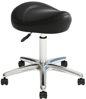 Generico Sgabello Da Sella Ergonomico Con Rotolamento, Sgabello Da Sella Girevole Con Rotolamento Regolabile In Altezza, For Saloni, Spa, Ufficio(Color1)